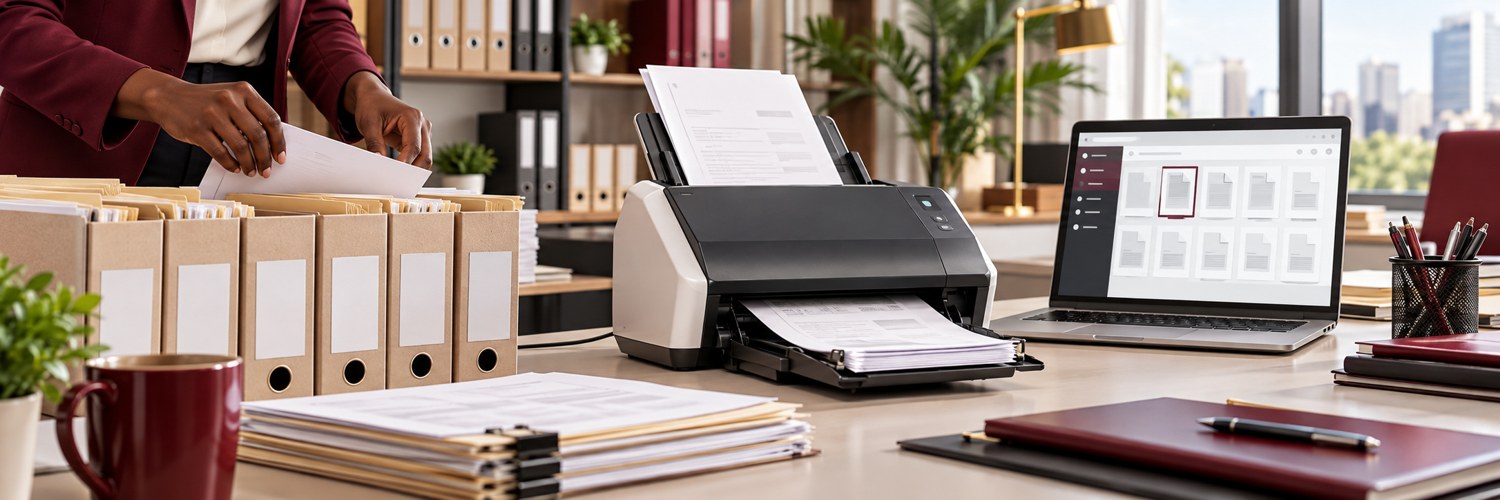Illustrative organised digital document workspace